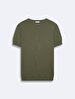 Short Sleeve Basic Knitwear Green Pullover