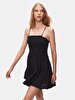 Basic Spaghetti Strap Black Dress