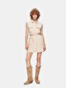 Basic Sleeveless Beige Dress