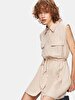Basic Sleeveless Beige Dress