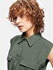 Basic Sleeveless Green Dress