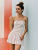 Flower Print Mini Lilac Dress