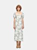 Basic Flower Print Woven Dress
