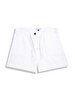 Basic Gabardine Regular Mini White Shorts