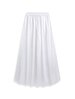 Basic Midi White Skirt