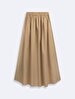 Basic Midi Long Beige Skirt