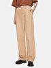 Basic Gabardine Relaxed Beige Trousers