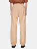 Basic Gabardine Relaxed Beige Trousers
