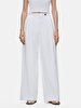 Basic Woven Geni̇ş Paça White Trousers