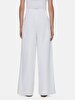 Basic Woven Geni̇ş Paça White Trousers