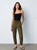 Basic Relaxed Green Trousers