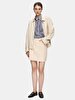 Long Sleeve With Hood Beige Jacket