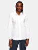 Basic Pompom Long Sleeve White Shirt