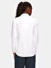 Basic Pompom Long Sleeve White Shirt