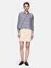 Pattern Relaxed Long Sleeve Blue Shirt