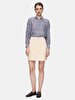 Pattern Relaxed Long Sleeve Blue Shirt