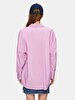 Basic Pompom Long Sleeve Purple Shirt