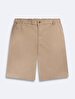 Basic Midi Regular Beige Shorts