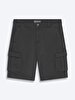 Basic Gabardine Regular Cargo Antracite Shorts