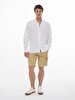 Basic Gabardine Regular Cargo Beige Shorts
