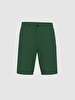 Linen Look Regular Midi Green Shorts