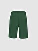 Linen Look Regular Midi Green Shorts
