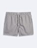 Striped Print Regular Green Sea Shorts