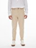 Düz Paça Linen Look Beige Trousers