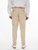 Düz Paça Linen Look Beige Trousers