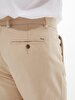 Düz Paça Linen Look Beige Trousers