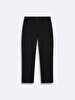 Gabardine Regular Cargo Black Trousers