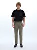 Basic Gabardine Regular Green Trousers