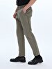 Basic Gabardine Regular Green Trousers