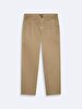 Basic Gabardine Regular Beige Trousers