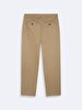 Basic Gabardine Regular Beige Trousers