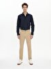 Basic Gabardine Regular Beige Trousers