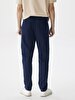Basic Gabardine Regular Navy Trousers