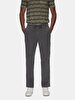 Straight Leg Gabardine Antracite Trousers