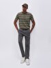 Straight Leg Gabardine Antracite Trousers
