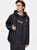 Sign With Print Regular Zipper Closing Antracite Jacket