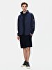 Long Sleeve With Hood Navy Jacket