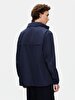 Long Sleeve With Hood Navy Jacket