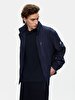Long Sleeve With Hood Navy Jacket