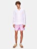 Relaxed Basic Mao Collar Woven White Shirt