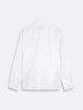 Long Sleeve Linen Look Basic White Shirt