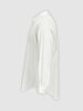 Long Sleeve Linen Look Basic White Shirt
