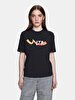 Sign With Print Short Sleeve Regular Black T-shirt