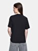 Sign With Print Short Sleeve Regular Black T-shirt