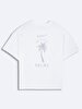 Print With Print Short Sleeve Relaxed White T-shirt