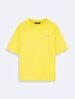Print With Print Short Sleeve Relaxed Yellow T-shirt